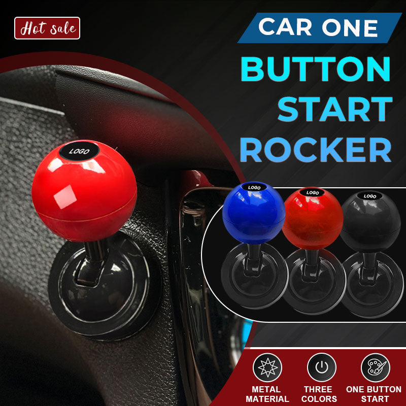 Car start button rocker ball