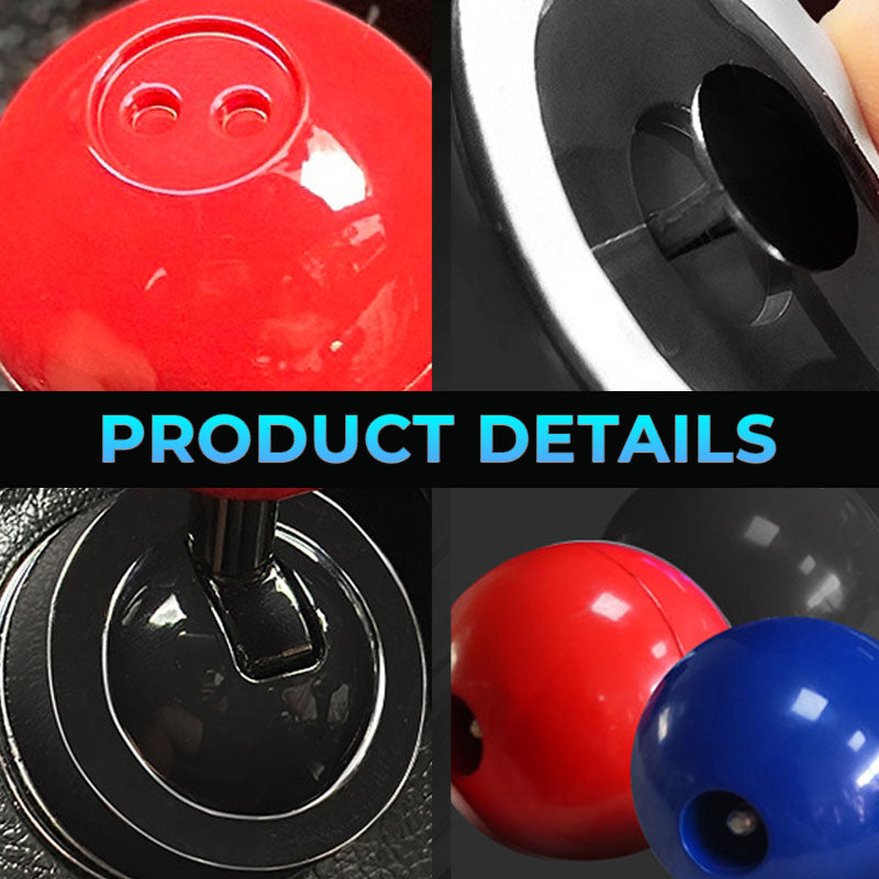 Car start button rocker ball