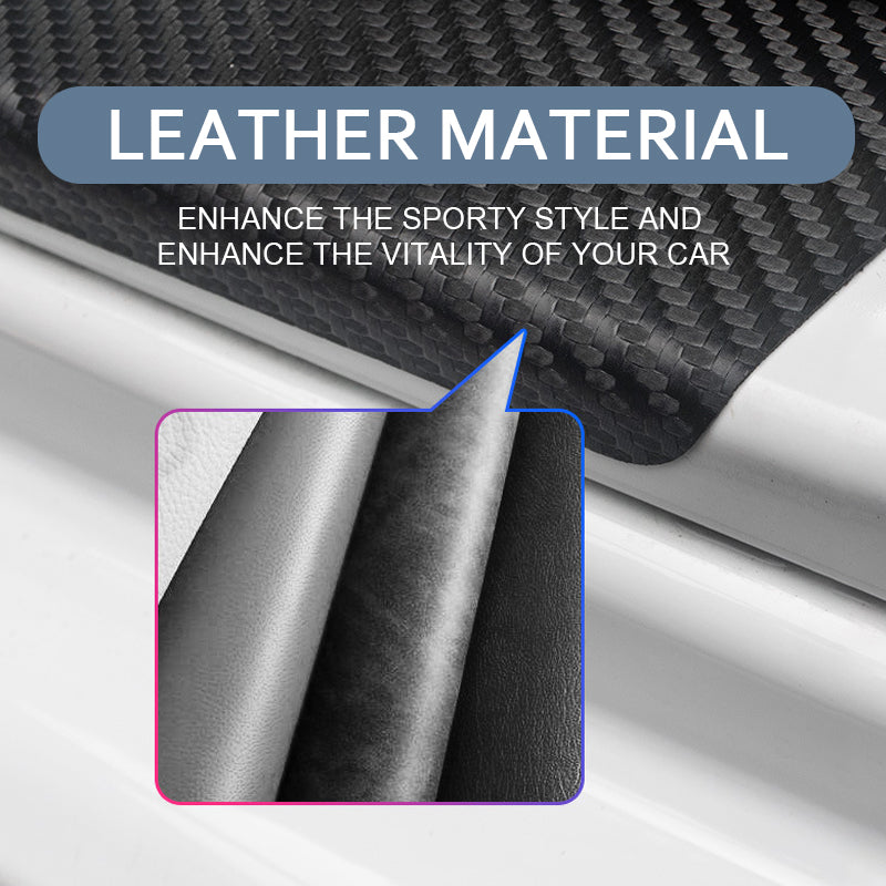 Carbon fiber car door sill protection sticker