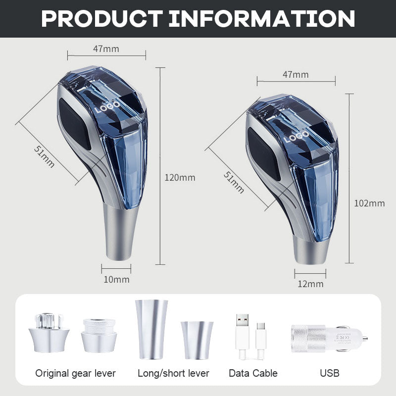 Car LED crystal gear lever