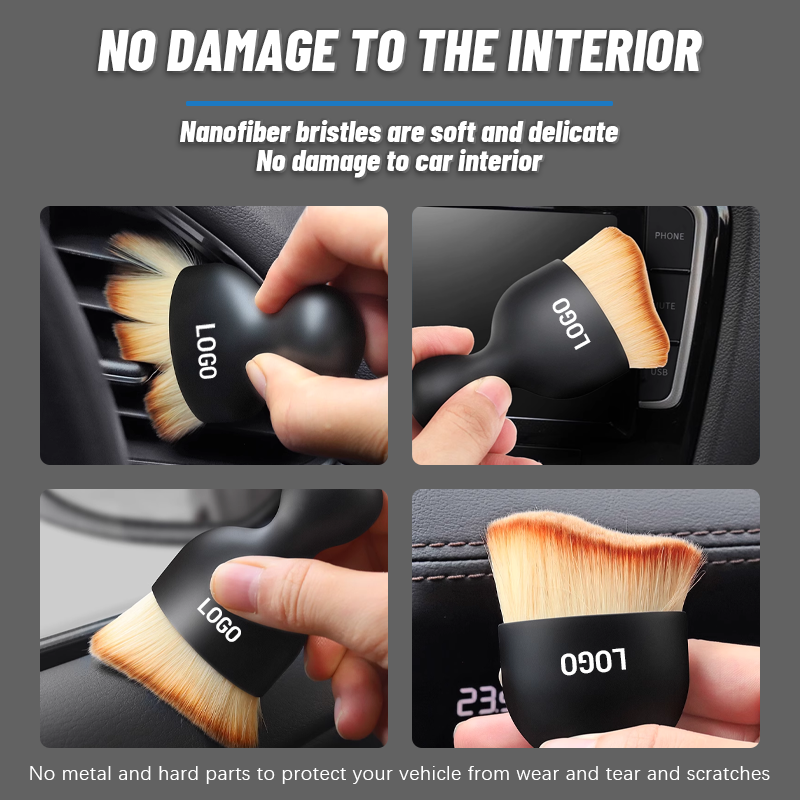 4PCS Car Cleaning Soft Brush Cleaning Brush Auto Interior Air